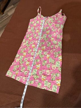 Boston Proper Pink Floral Print Rayon Blouse with Green Accents